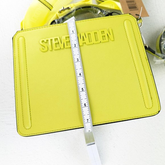 Steve Madden Cyber Lime Green Bevelyn Satchel NWT Bag - Picture 11 of 11